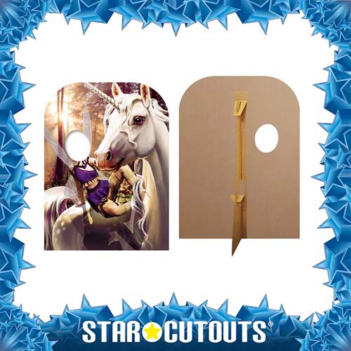Unicorn and Fairy Fantasy Land Child Size Stand In Cardboard Cutout 131cm Product Gallery Image