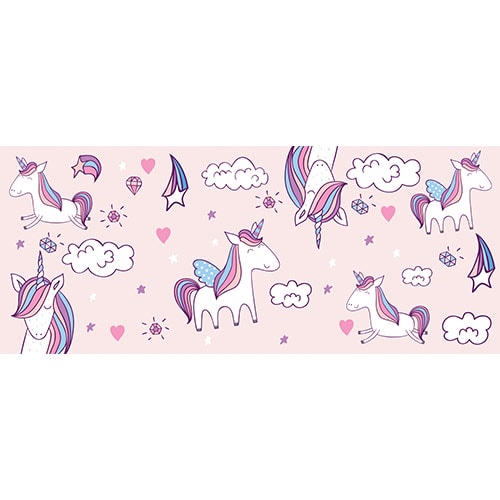 Unicorn Clouds Design PVC Personalised Party Sign Decoration Product Gallery Image