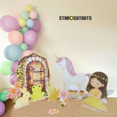 Unicorn Fairy and Fairy Door Multi-Functional Star Mini Cardboard Cutouts - Pack of 3 Product Gallery Image