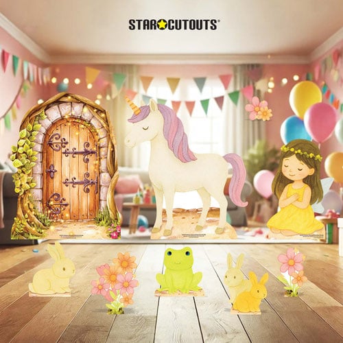 Unicorn Fairy and Fairy Door Multi-Functional Star Mini Cardboard Cutouts - Pack of 3 Product Gallery Image