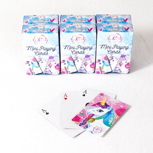 Unicorn Mini Playing Cards - Pack of 6