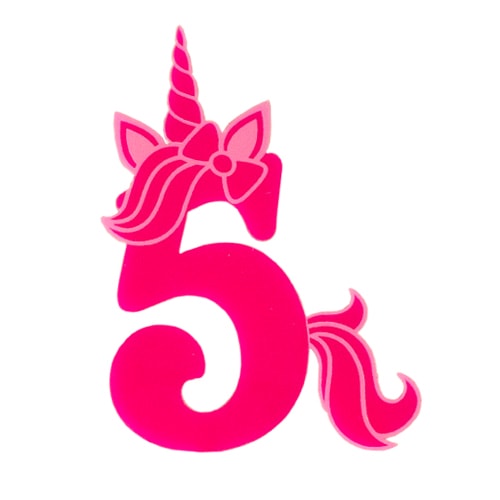 Unicorn Numbers 0 to 9 Cake Topper  Product Gallery Image