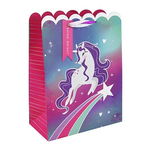 Unicorn Ombre Galaxy Large Gift Bag 33cm Product Image