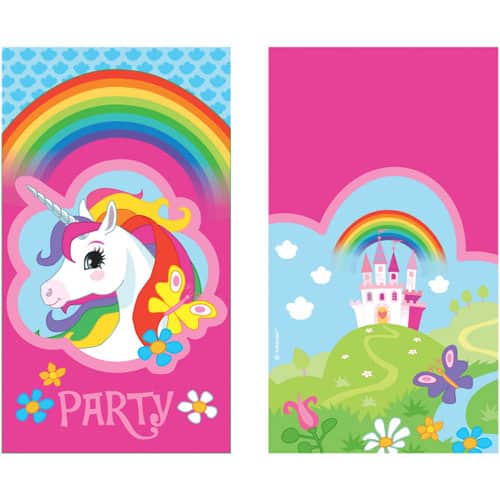 Unicorn Party Invitations With Envelopes - Pack of 8 Product Image