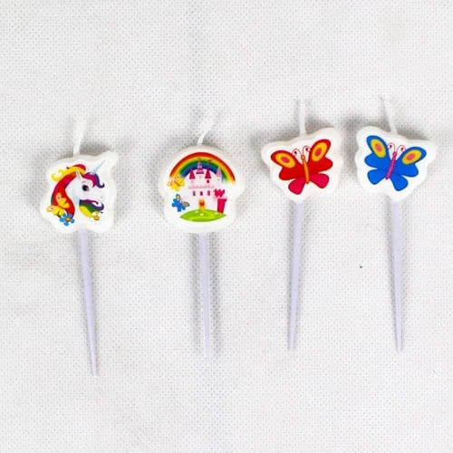 Unicorn Pick Candles - Pack of 4 Product Image