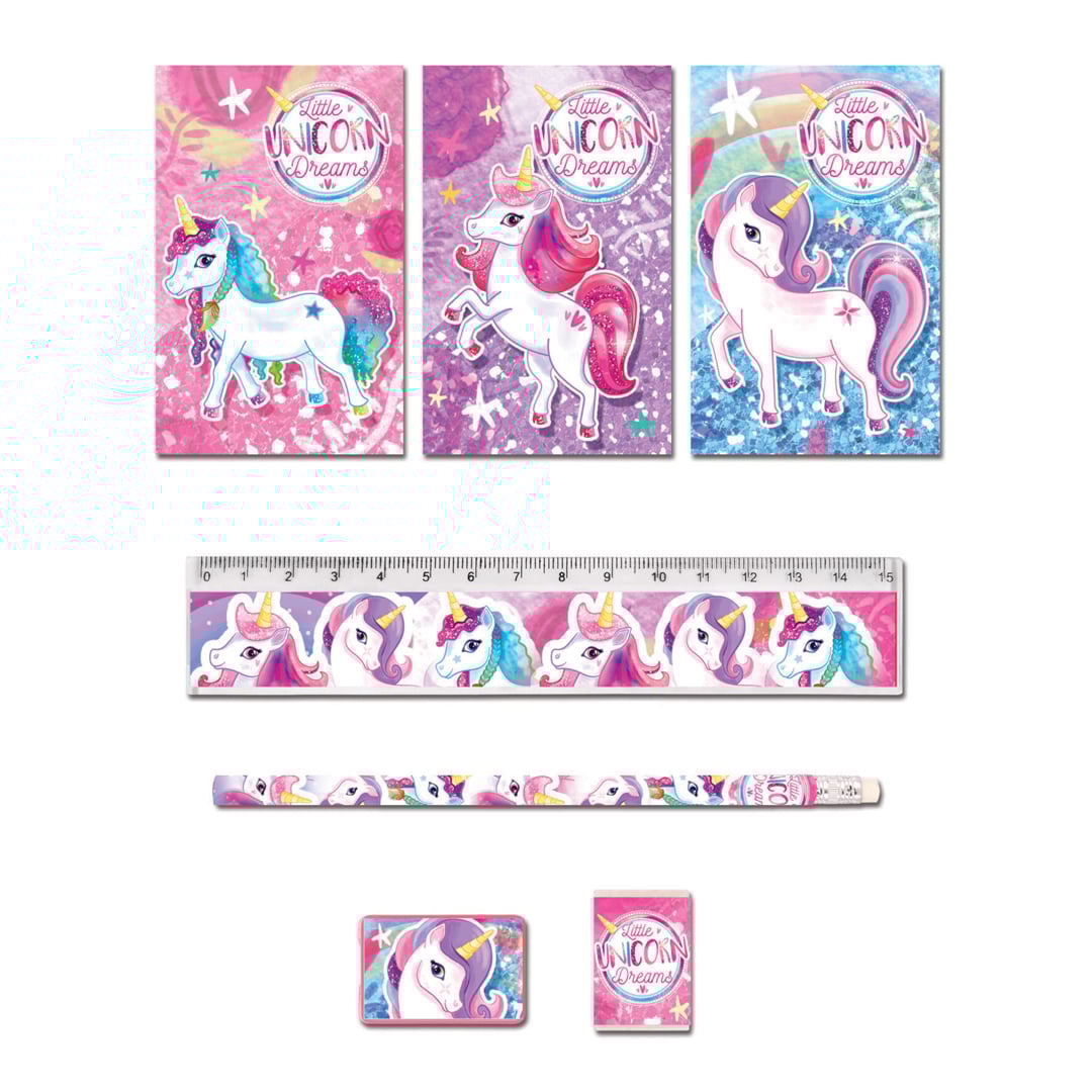 Assorted Unicorn Stationery Favour Set