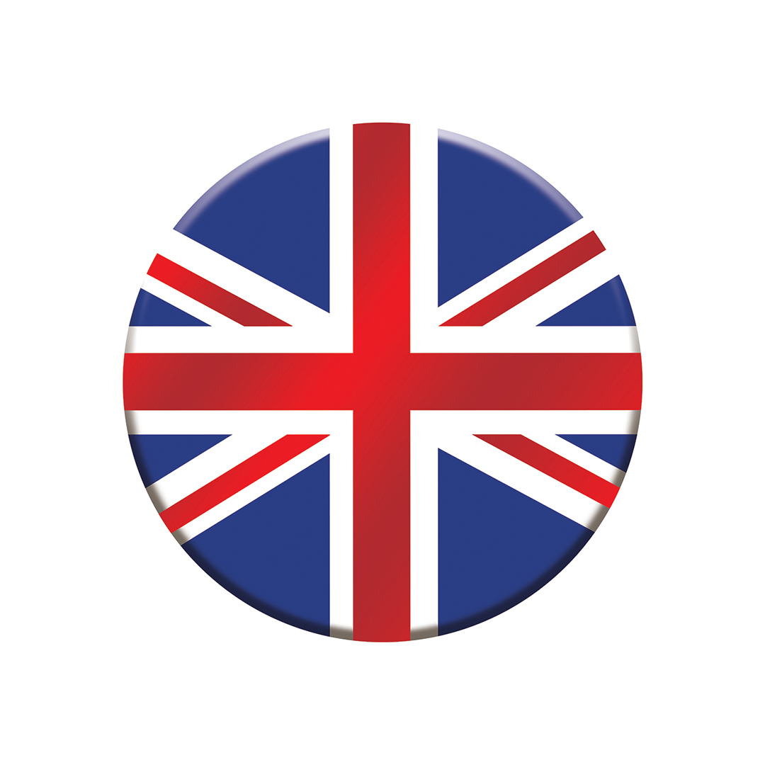 Union Jack Football Badge 5.5cm