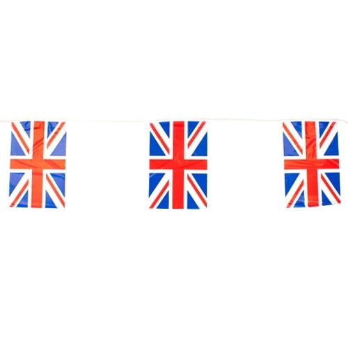 Union Jack Plastic Flag Bunting 6m - Pack of 25 Product Image