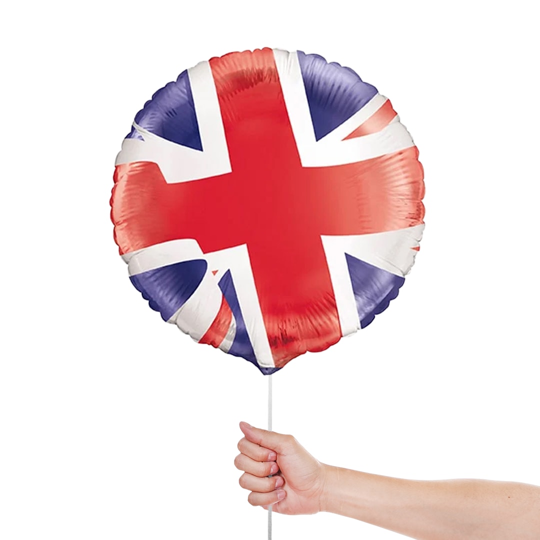 Union Jack Round Foil Helium Balloon 46cm / 18 in Product Gallery Image
