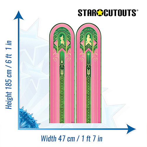 Universal Pictures Wicked Double Backdrop Cardboard Cutout 185cm Product Gallery Image