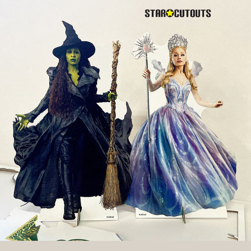 Universal Pictures Wicked For Good Glinda and Elphaba Table Top Cardboard Cutouts - Pack of 2 Product Gallery Image