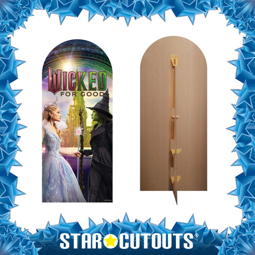Universal Pictures Wicked For Good Glinda Elphaba Emerald City Single Backdrop Cardboard Cutout 185cm Product Gallery Image