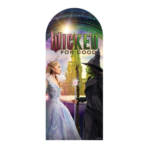Universal Pictures Wicked For Good Glinda Elphaba Emerald City Single Backdrop Cardboard Cutout 185cm