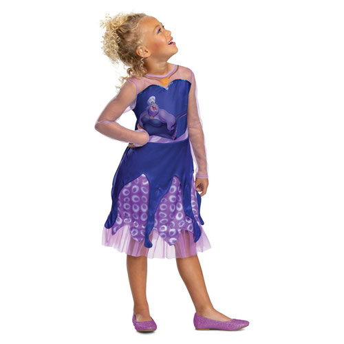 Ursula The Little Mermaid Classic Disney Villains Girls Fancy Dress Costume Kids Small - Age 5-6 Product Gallery Image