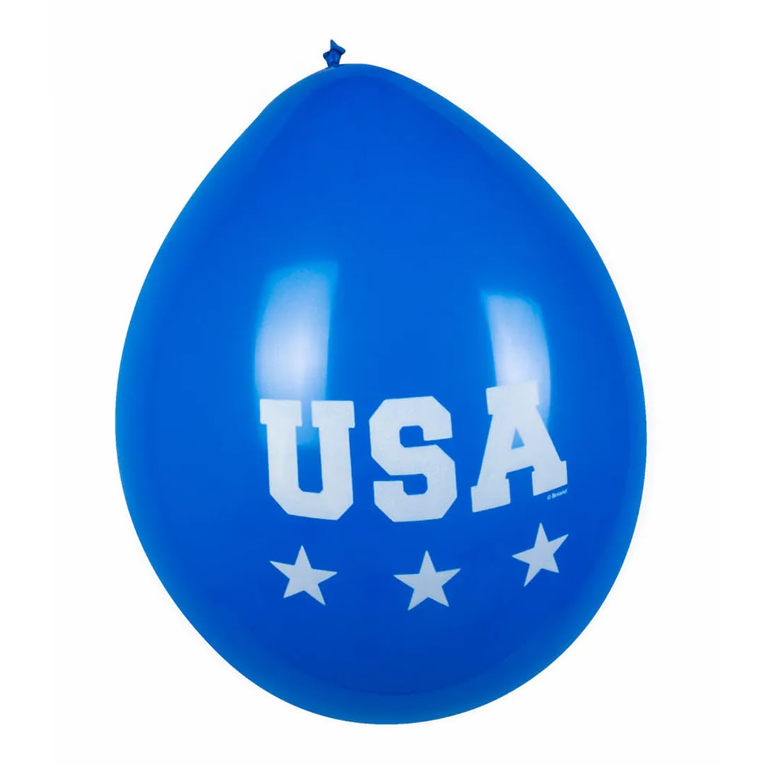 USA Air Fill Latex Balloons 25cm / 10 in - Pack of 6 View 4