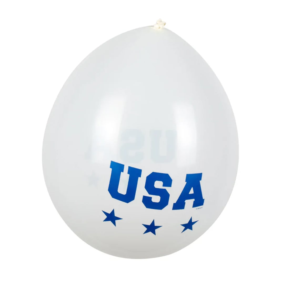 USA Air Fill Latex Balloons 25cm / 10 in - Pack of 6 View 5