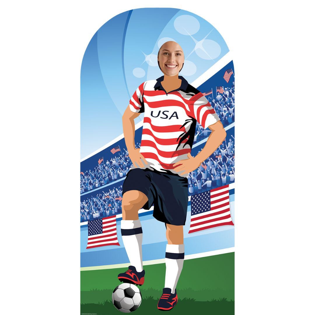 USA World Cup International Tournament Football Stand-In Cardboard Cutout 190cm Product Gallery Image