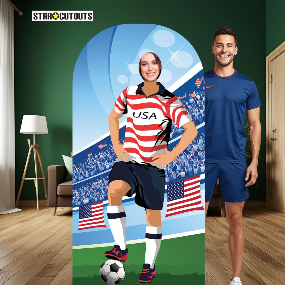 USA World Cup International Tournament Football Stand-In Cardboard Cutout 190cm Product Gallery Image