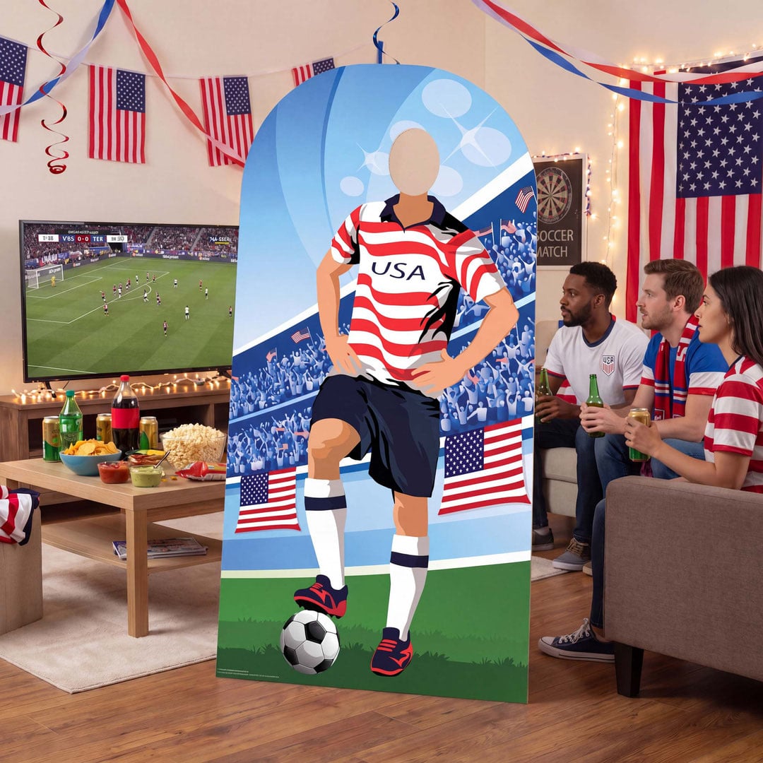 USA World Cup International Tournament Football Stand-In Cardboard Cutout 190cm Product Gallery Image