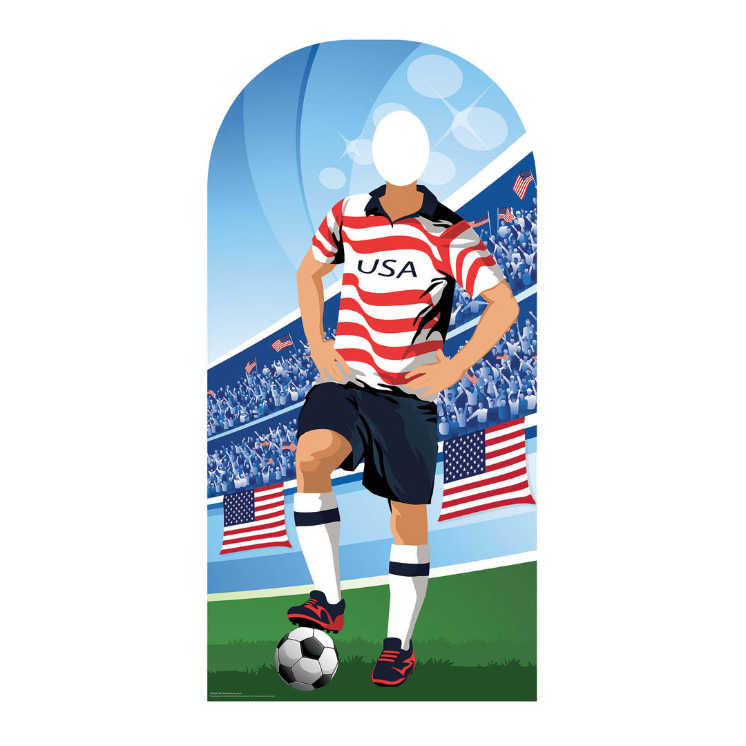 USA World Cup International Tournament Football Stand-In Cardboard Cutout 190cm