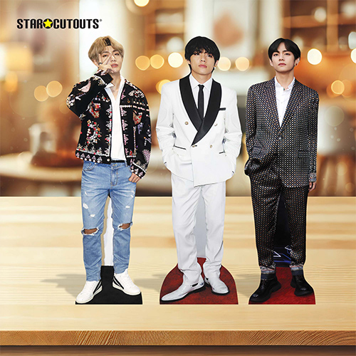 V K-Pop Kim Tae-hyung Table Top Cardboard Cutouts - Pack of 3 Product Gallery Image