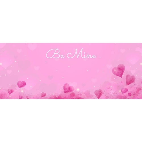 Be Mine Sparkles Design Small Personalised Banner – 4ft x 2ft