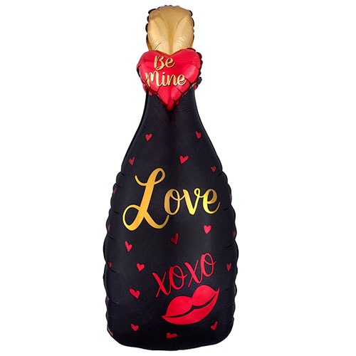 Be Mine Bubbly Love 3D Helium Foil Giant Balloon 88cm / 35 in Product Image
