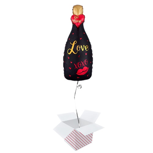 Valentine's Bubbly Love 3D Helium Foil Giant Balloon - Inflated Balloon in a Box Product Image