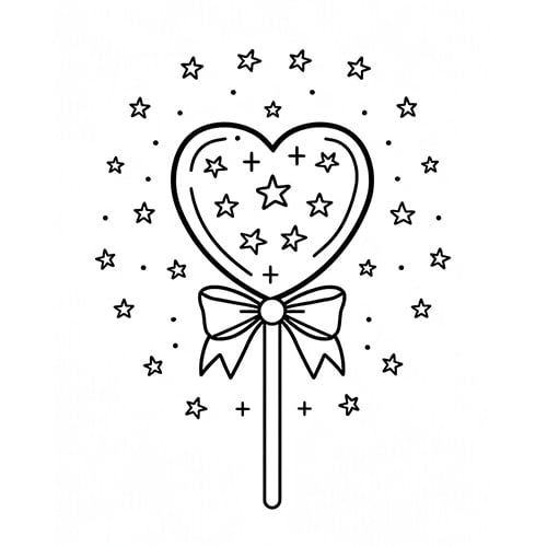 Valentine's Cute Love Heart A4 Colouring Sheet Product Image
