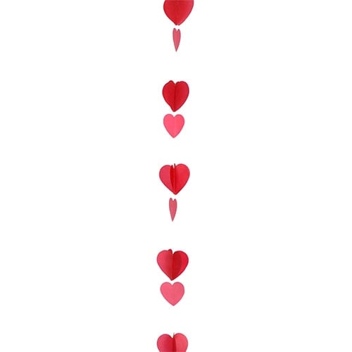 Red Hearts Balloon Tail 125cm Product Gallery Image