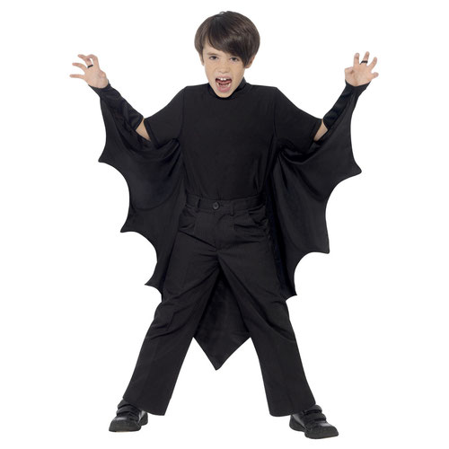 Vampire Bat Wings Fancy Dress Costume Unisex Kids One Size Product Gallery Image