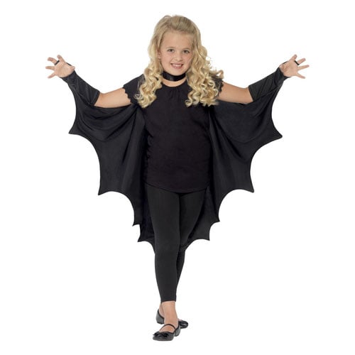 Vampire Bat Wings Fancy Dress Costume Unisex Kids One Size Product Gallery Image