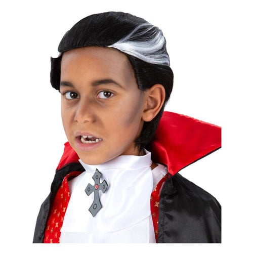 Vampire Boys Swept Back Hair Wig Product Image