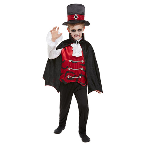Vampire Red Boys Fancy Dress Costume Kids Small - Age 4-6 Product Gallery Image