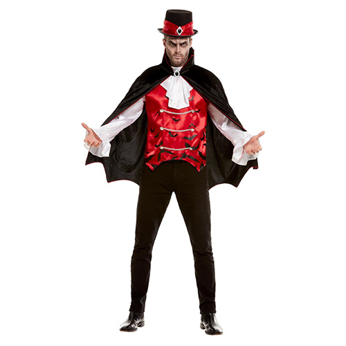 Vampire Red Fancy Dress Costume Adult Mens Medium Product Gallery Image