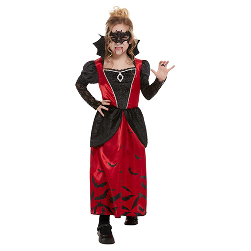 Vampire Red Girls Fancy Dress Costume Kids Large - Age 10-12 Product Gallery Image