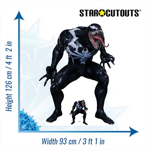 Venom Spider-Man 2 Marvel Lifesize Cardboard Cutout 126cm Product Gallery Image