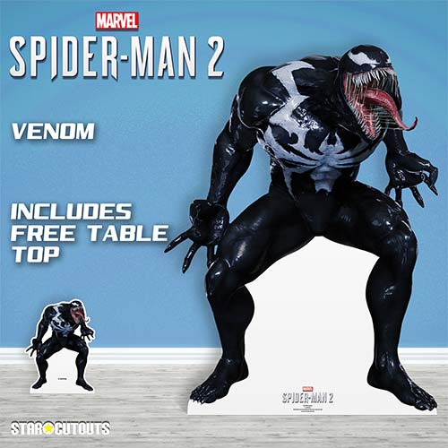 Venom Spider-Man 2 Marvel Lifesize Cardboard Cutout 126cm Product Gallery Image