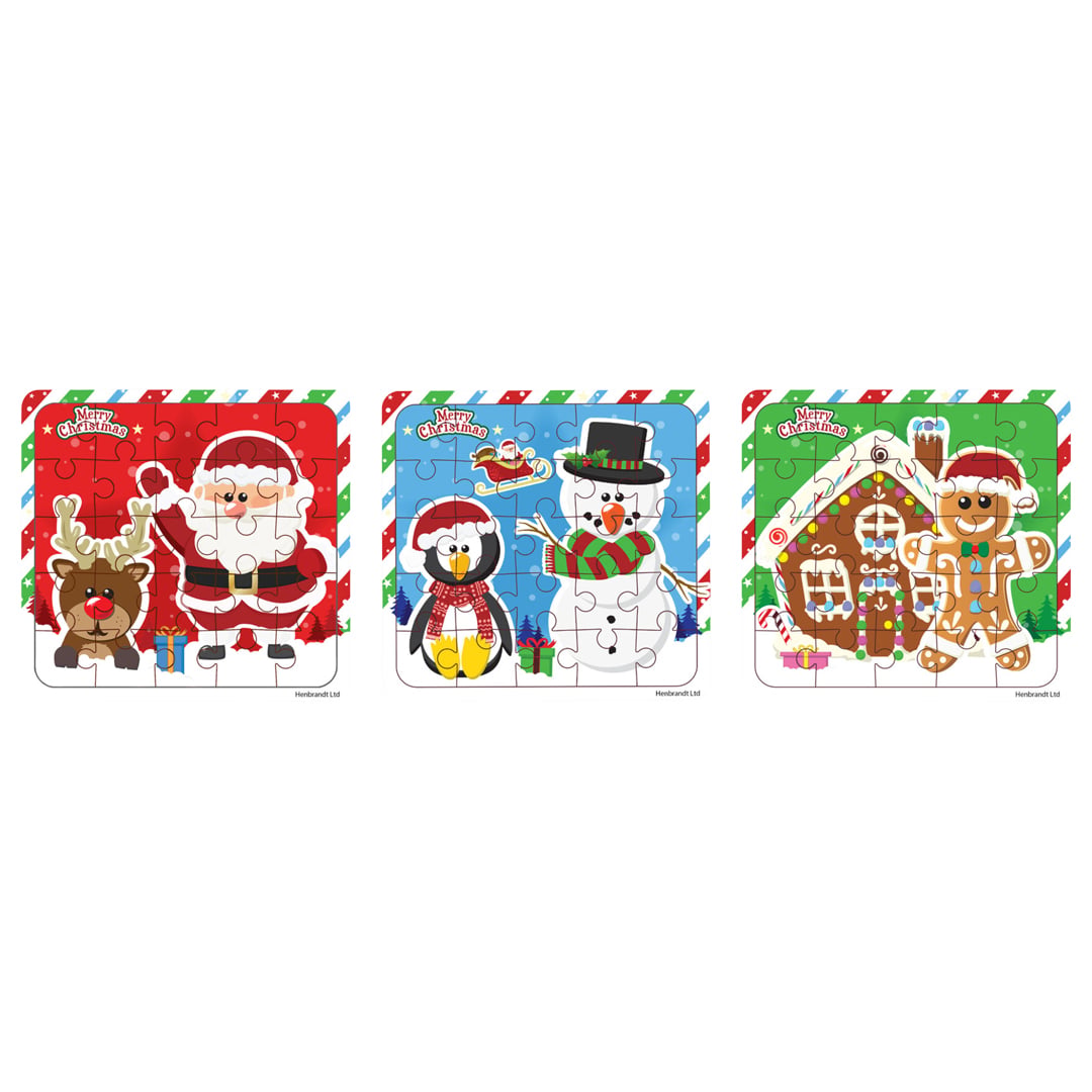 Vibrant Christmas Characters Jigsaw Puzzle