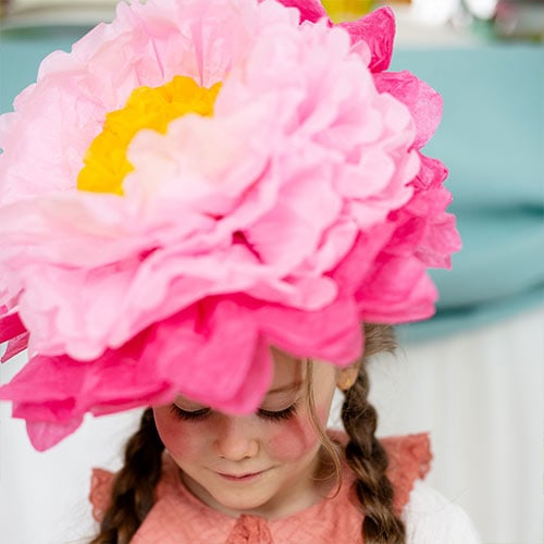 Vibrant Flowers Tissue Paper Decorations - Pack of 3 Product Gallery Image