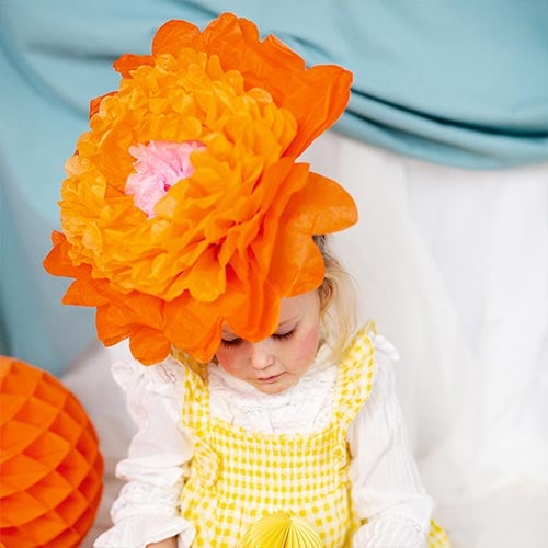 Vibrant Flowers Tissue Paper Decorations - Pack of 3 Product Gallery Image