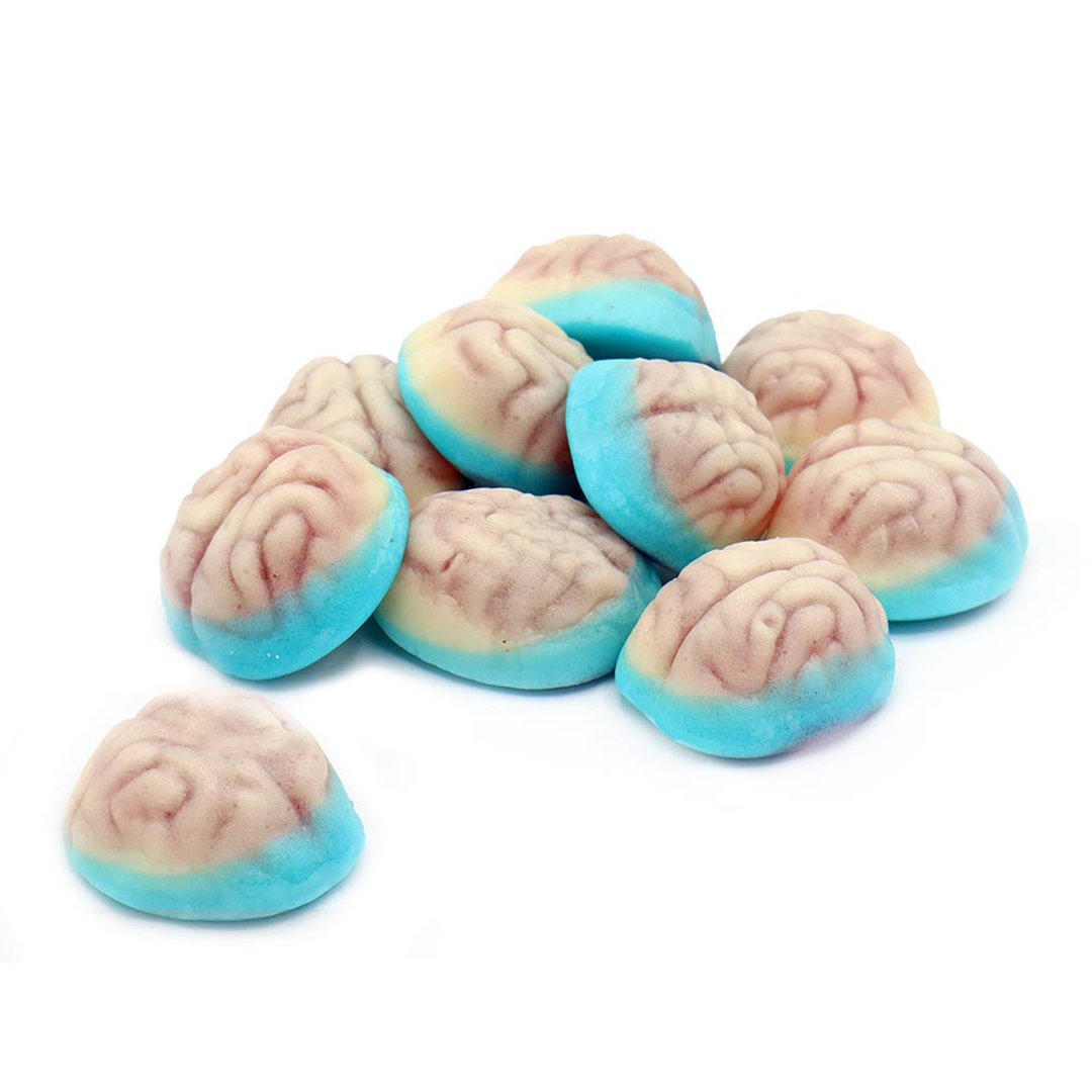 Vidal Strawberry Flavour Jelly Filled Brain Gluten Free Halloween Sweet 7g