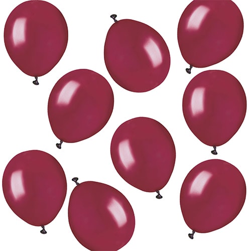 Vino Burgundy Bio Mini Latex Balloons 13cm / 5 in - Pack of 50 Product Gallery Image
