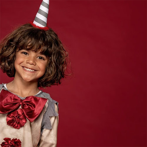 Vintage Clown Boy Fancy Dress Costume Kids Unisex Small - Age 4-6 Product Gallery Image