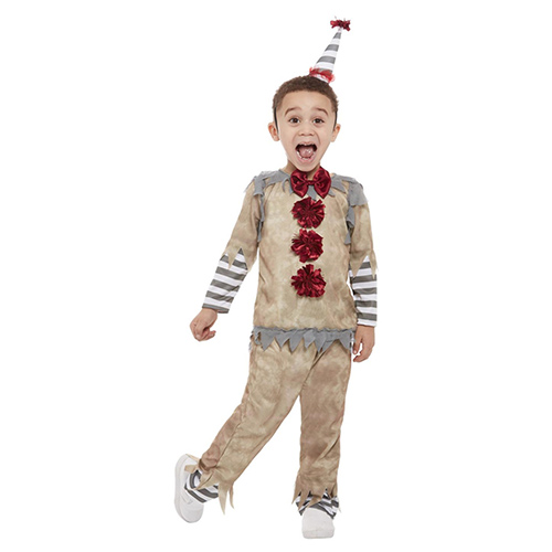 Vintage Clown Fancy Dress Costume Unisex Toddler Age 1-2 Product Gallery Image