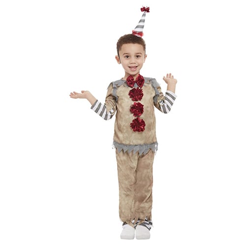 Vintage Clown Fancy Dress Costume Unisex Toddler Age 1-2 Product Gallery Image