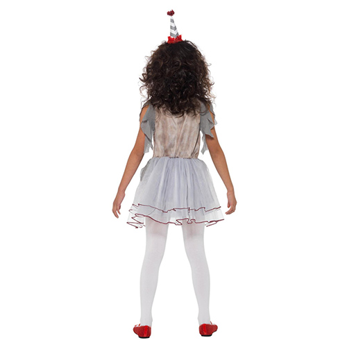 Vintage Clown Girl Fancy Dress Costume Kids Small - Age 4-6 Product Gallery Image