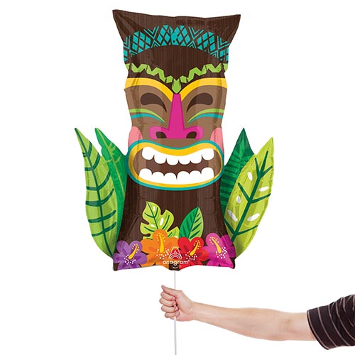 Vintage Tiki Hawaii Helium Foil Giant Balloon 76cm / 30 in Product Gallery Image