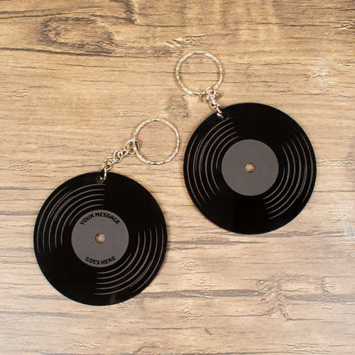 Vinyl Record Music Keyring Product Gallery Image