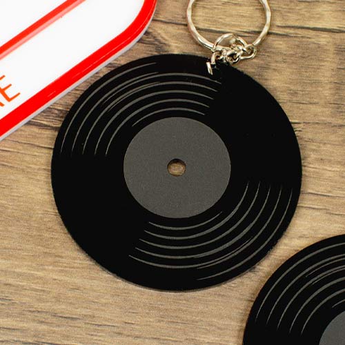 Vinyl Record Music Keyring Product Gallery Image